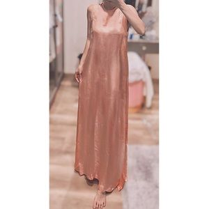 Vintage 100% silk Maxi slip dress